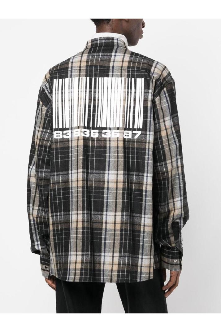 VTMNTS베트멍 남성 셔츠 CHECKED FLANNEL SHIRT