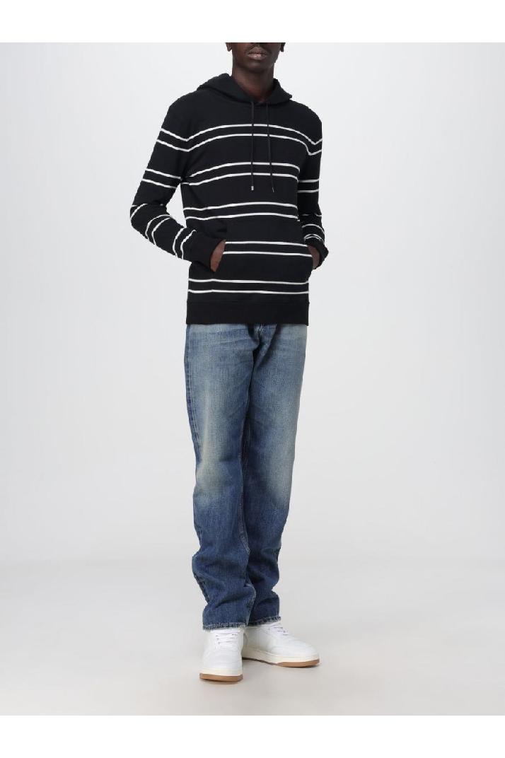 Saint Laurent생로랑 남성 맨투맨 후드 Saint laurent sweatshirt in striped cotton