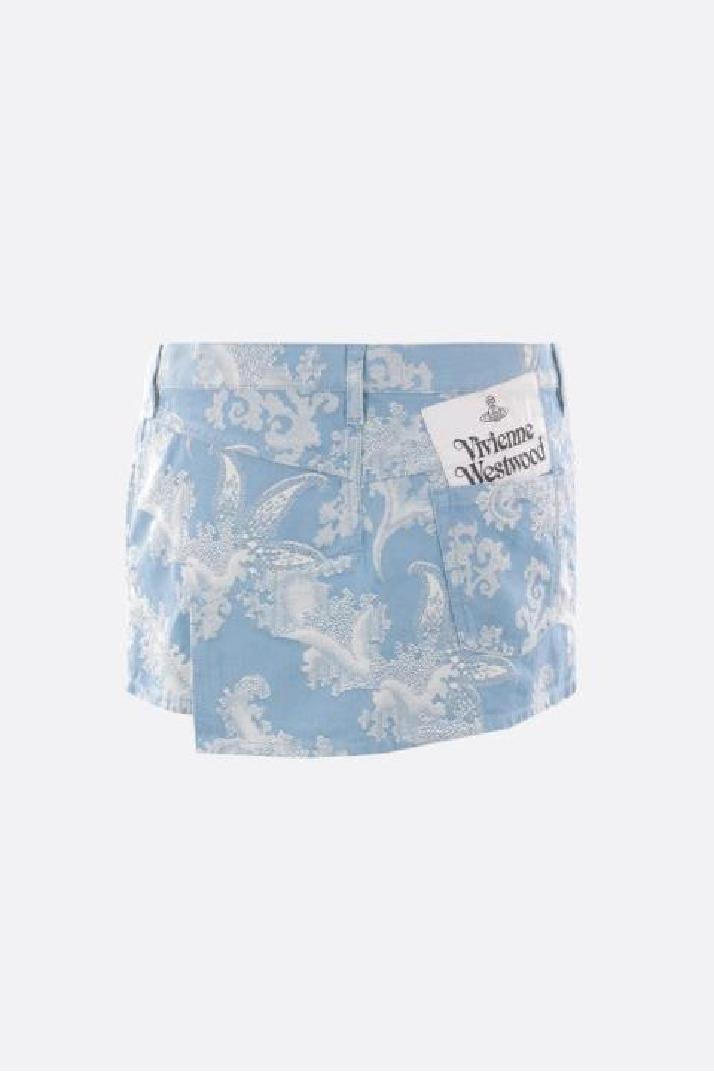 VIVIENNE WESTWOOD비비안웨스트우드 여성 스커트 Foam “Tied to the Mast” jacquard cotton miniskirt