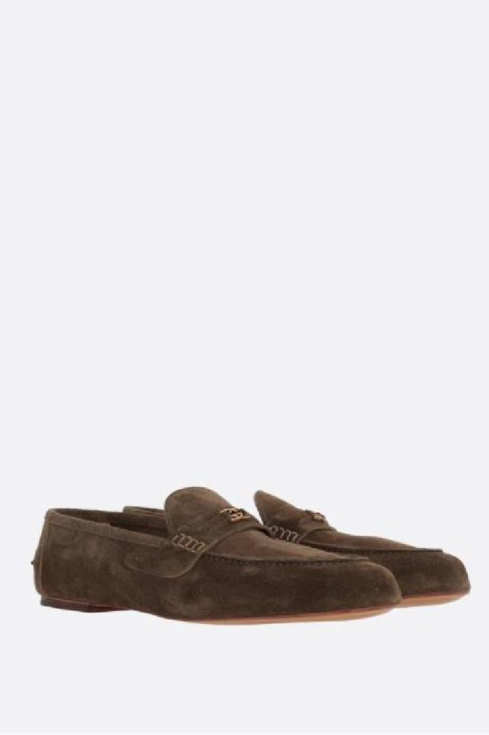 GUCCI구찌 남성 로퍼 Interlocking G-detailed suede loafers