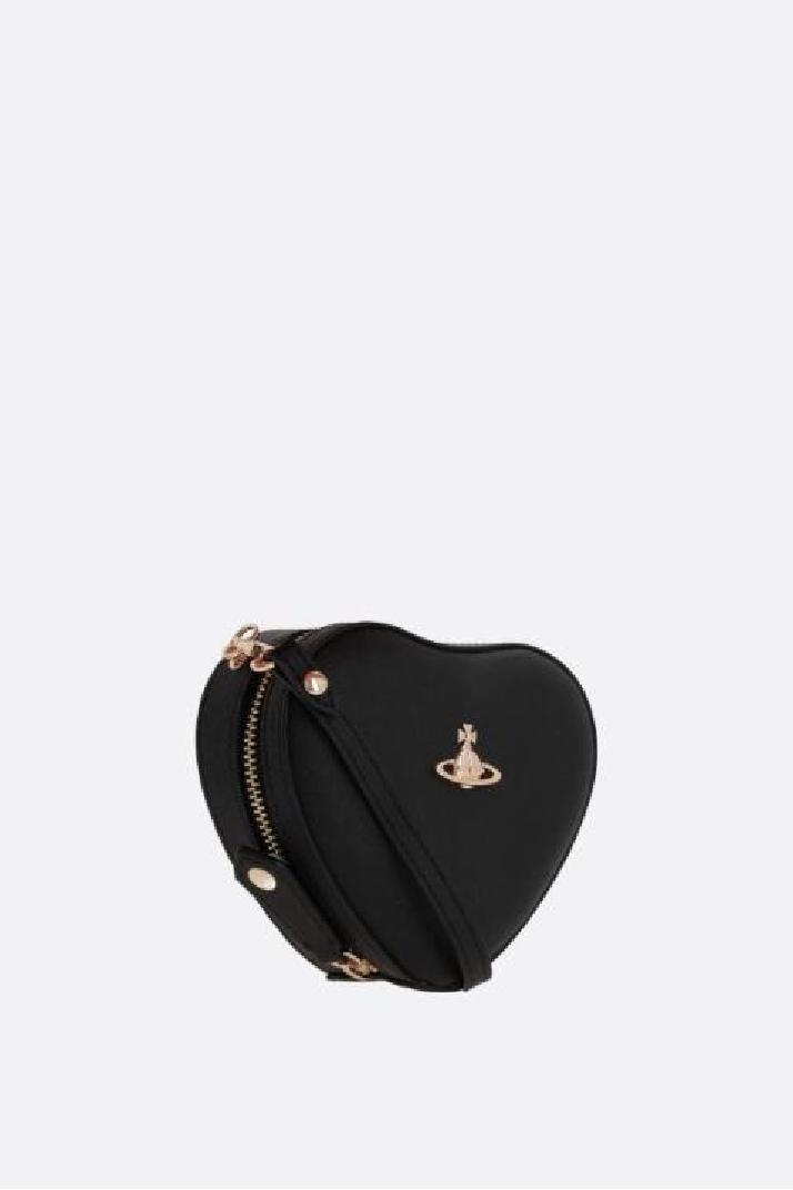 VIVIENNE WESTWOOD비비안웨스트우드 여성 숄더백 Heart mini textured faux leather crossbody bag