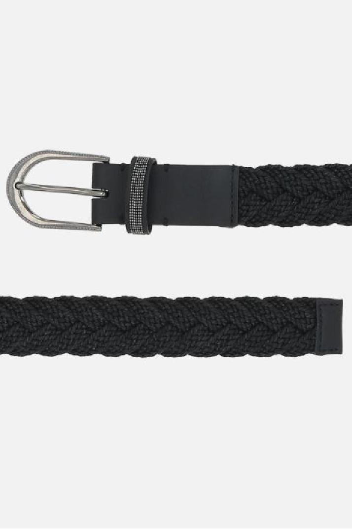 BRUNELLO CUCINELLI브루넬로 쿠치넬리 여성 벨트 braided rope belt with Shiny Loop