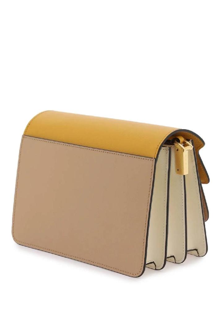 MARNI마르니 여성 숄더백 tricolor leather medium trunk bag