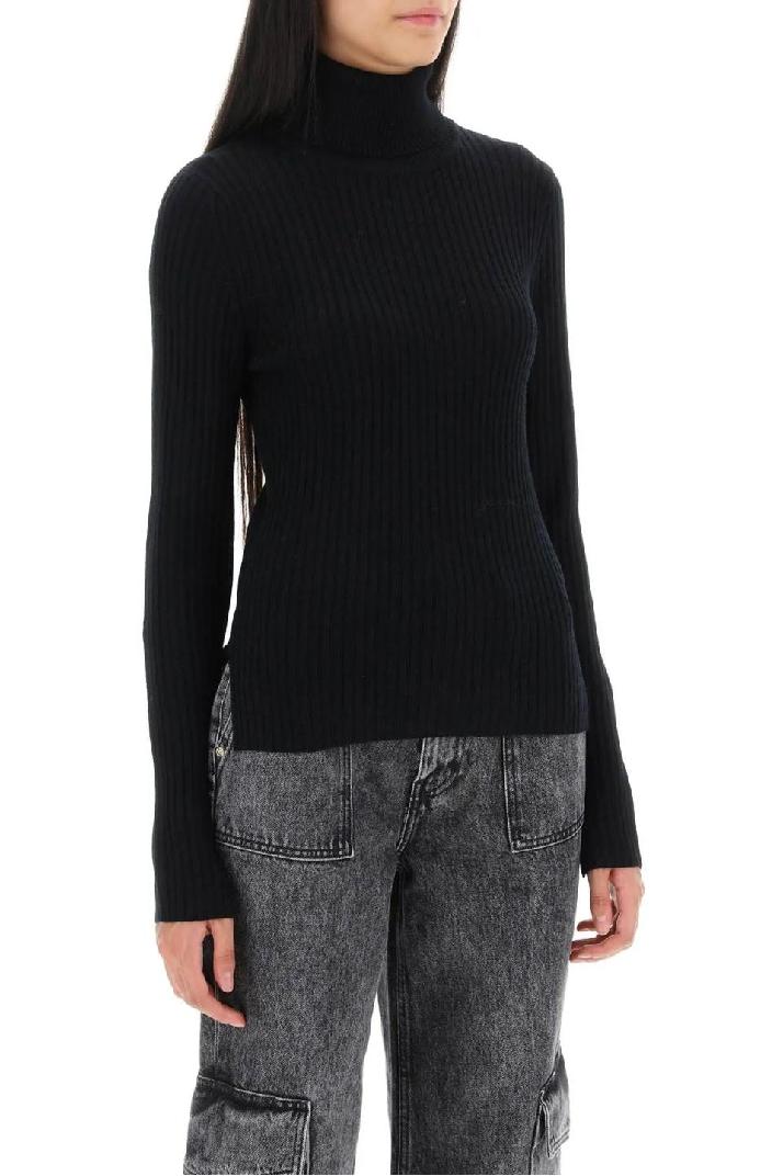 GANNI가니 여성 스웨터 turtleneck sweater with back cut out