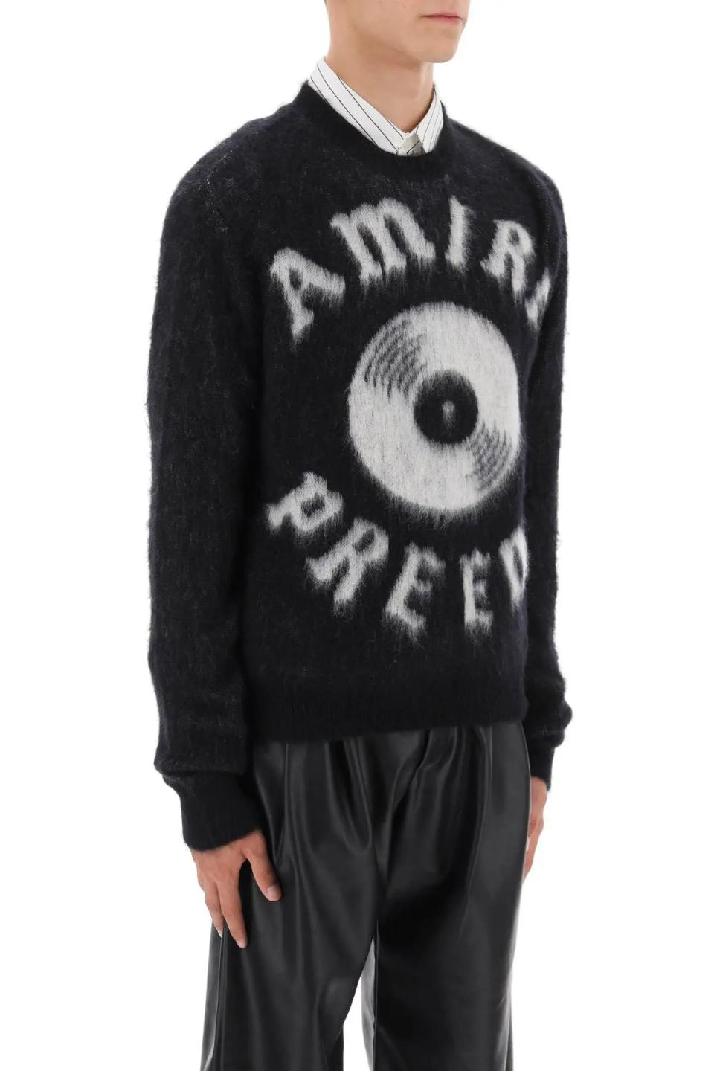 AMIRI아미리 남성 스웨터 premier record brushed-yarn sweater