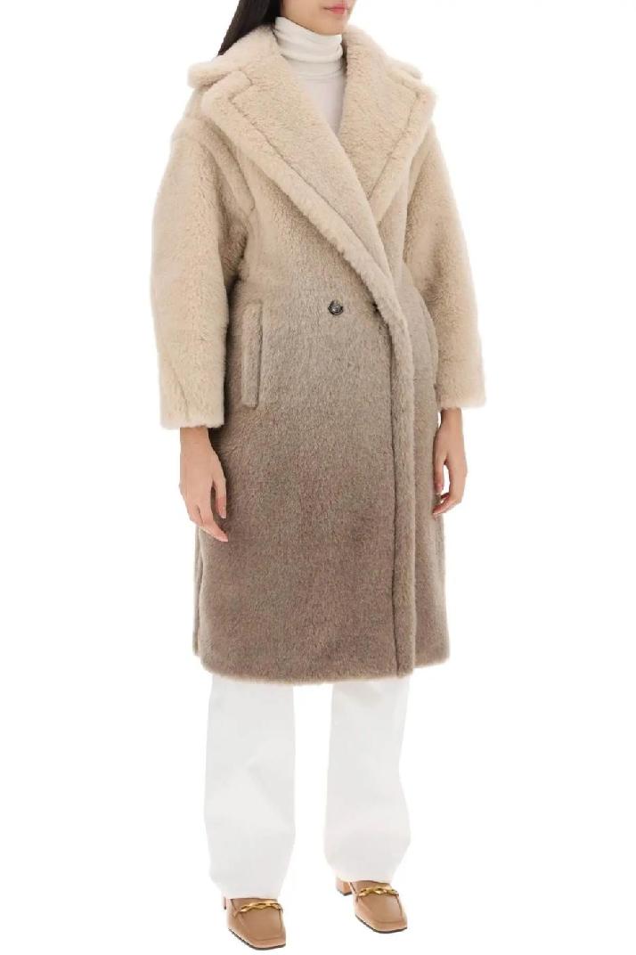 MAX MARA막스마라 여성 코트 &#039;gatto&#039; shaded-effect teddy bear icon coat