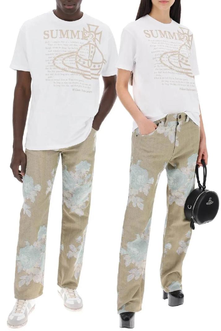 VIVIENNE WESTWOOD비비안웨스트우드 남성 청바지 &quot;floral jacquard ranch jeans