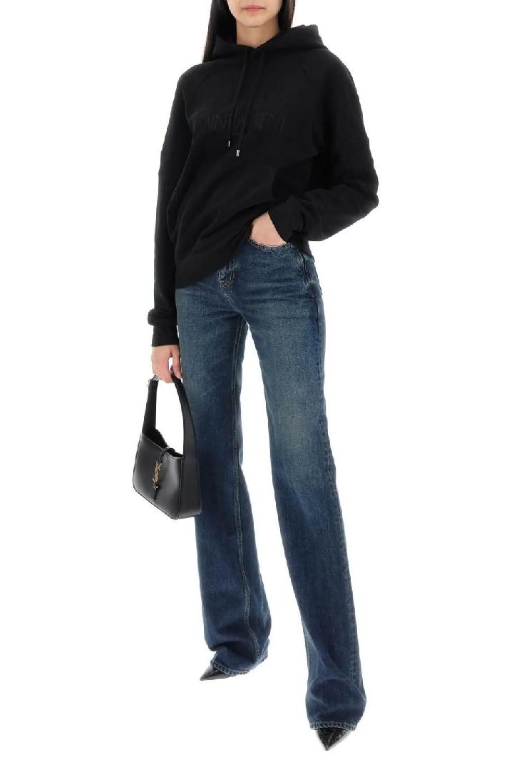 SAINT LAURENT생로랑 여성 청바지 wide-legged clyde jeans for a comfortable