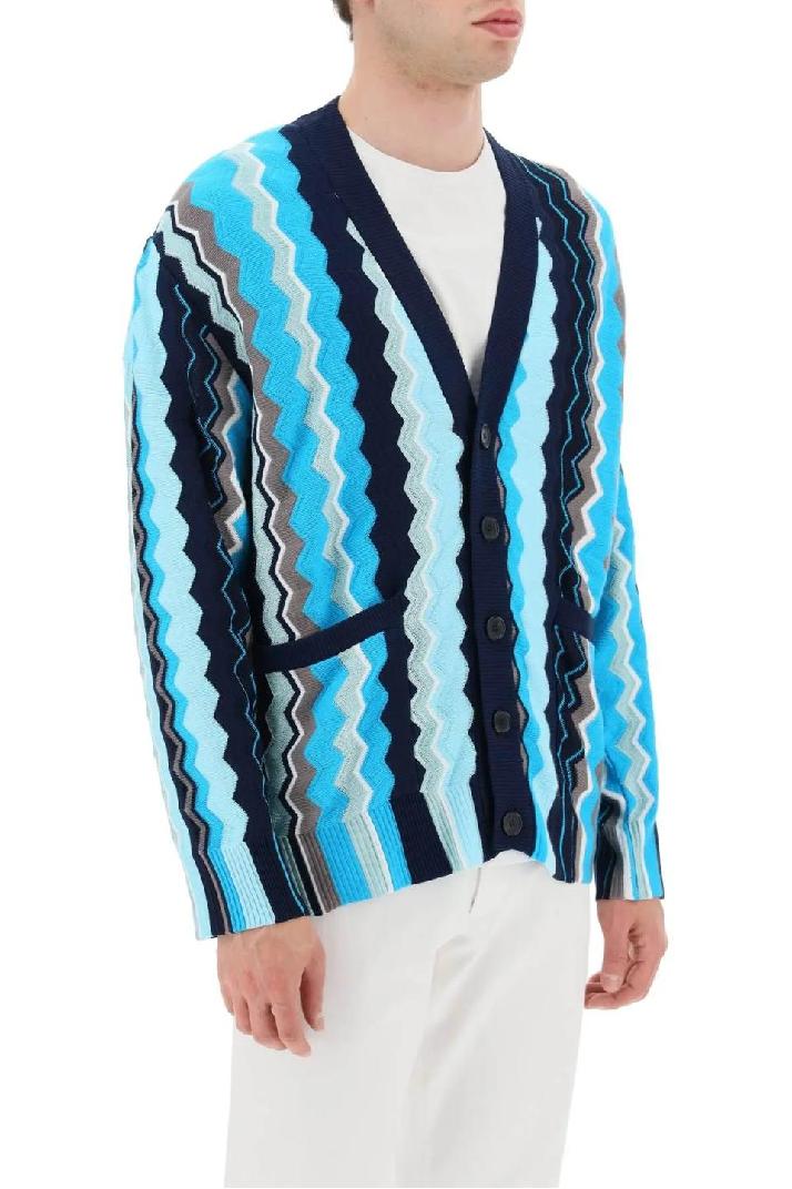MISSONI미쏘니 남성 스웨터 patterned cardigan