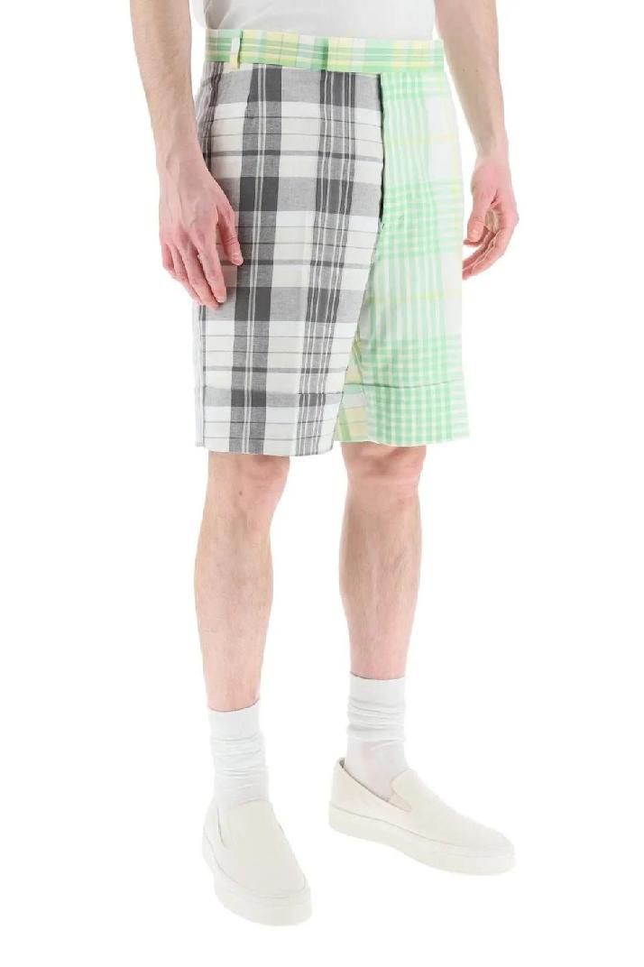 THOM BROWNE톰브라운 남성 숏팬츠 funmix madras cotton shorts