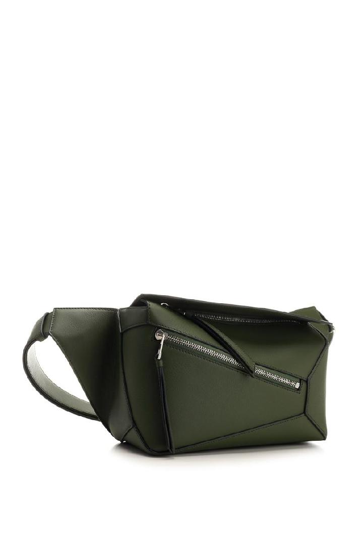 Loewe로에베 남성 벨트백 Small green &quot;Puzzle&quot; bumbag