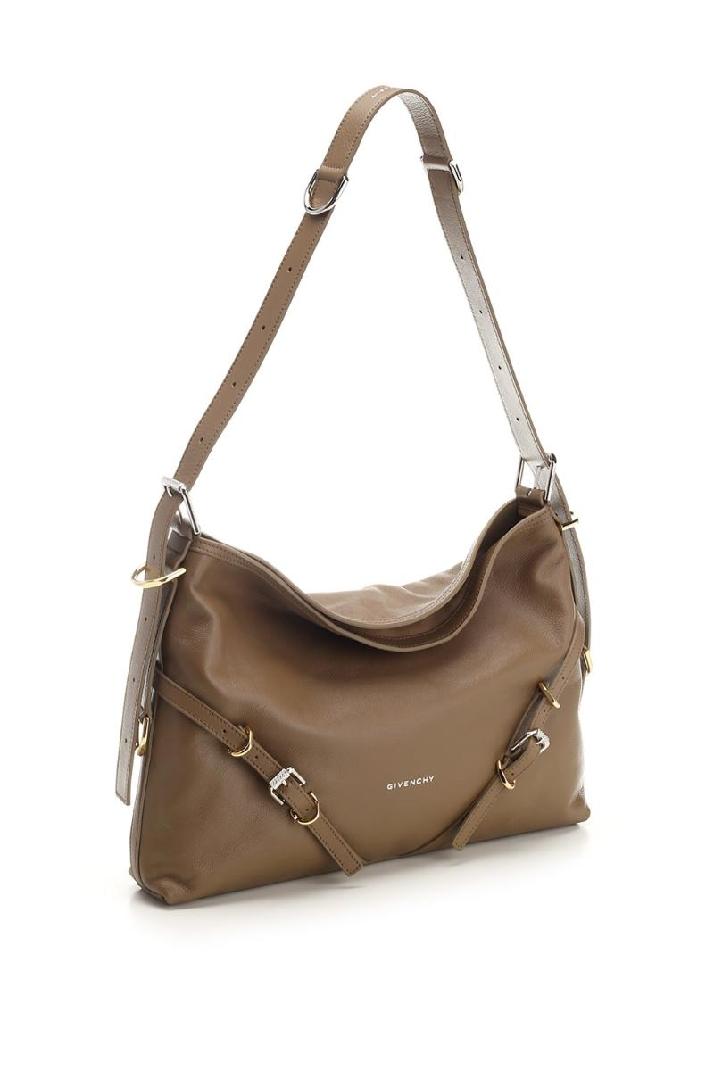 Givenchy지방시 여성 숄더백 Taupe leather medium &quot;Voyou&quot; shoulder bag