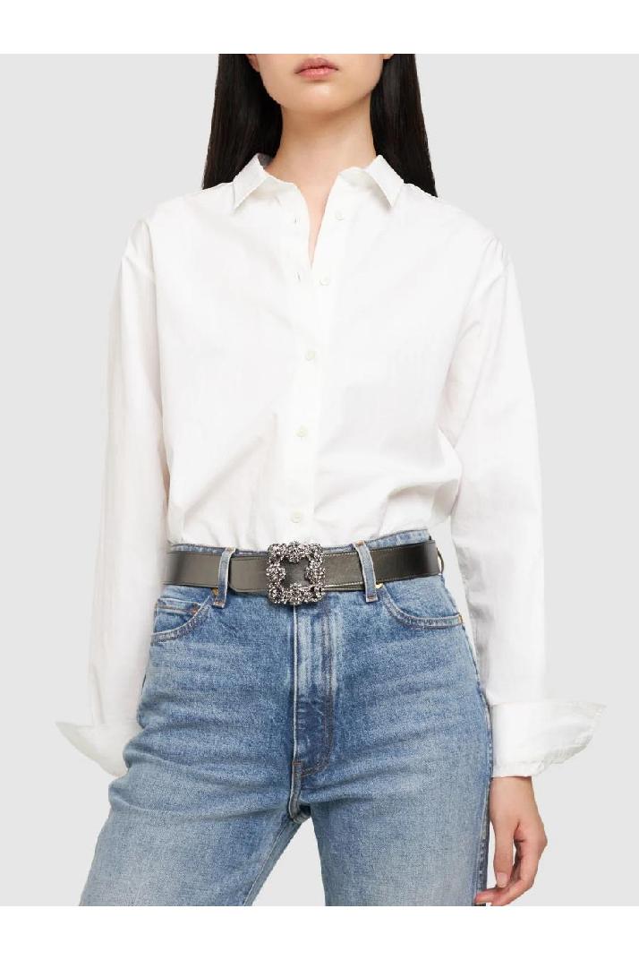 Manolo Blahnik마놀로블라닉 여성 벨트 35mm Hangisibelt leather belt