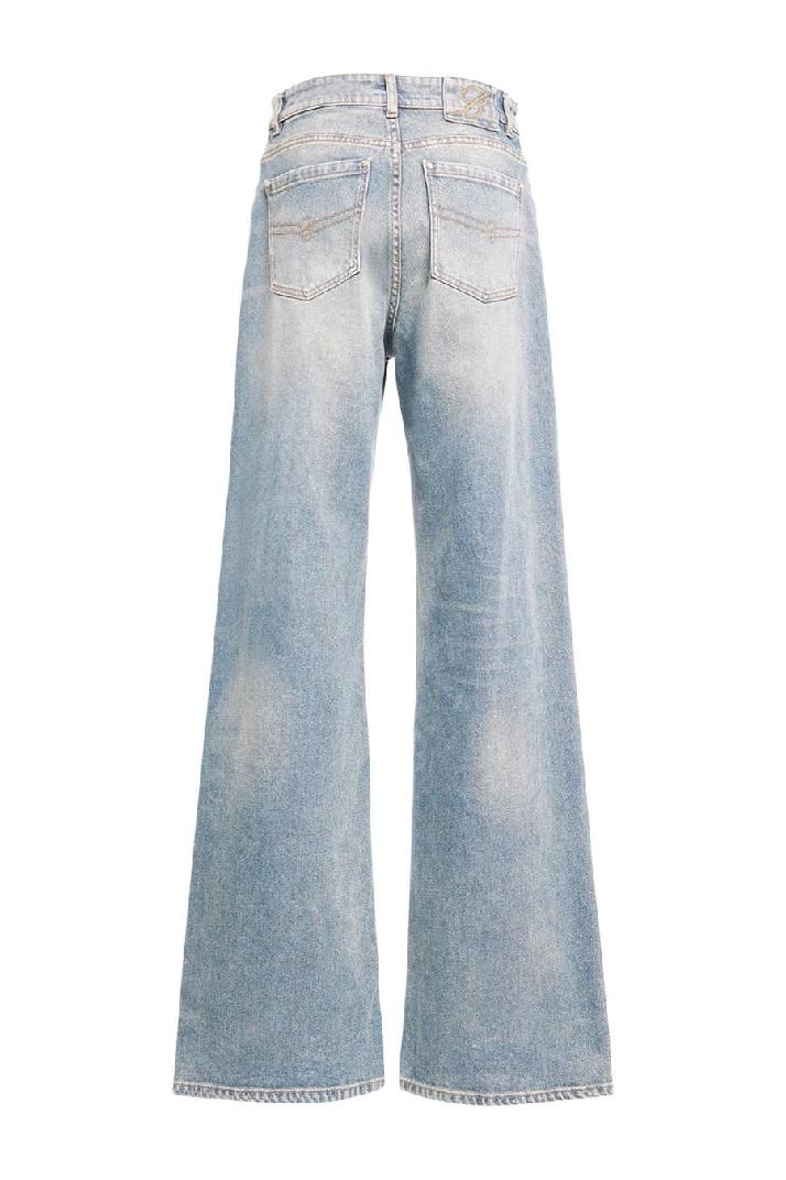 Blumarine블루마린 여성 청바지 Denim medium waist wide leg jeans