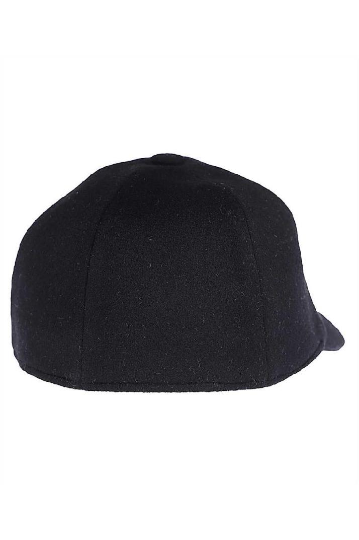 Lanvin랑방 여성 모자 Lanvin 6LBASE U7120 LOGO-EMBROIDERED WOOL-BLEND Cap - Black