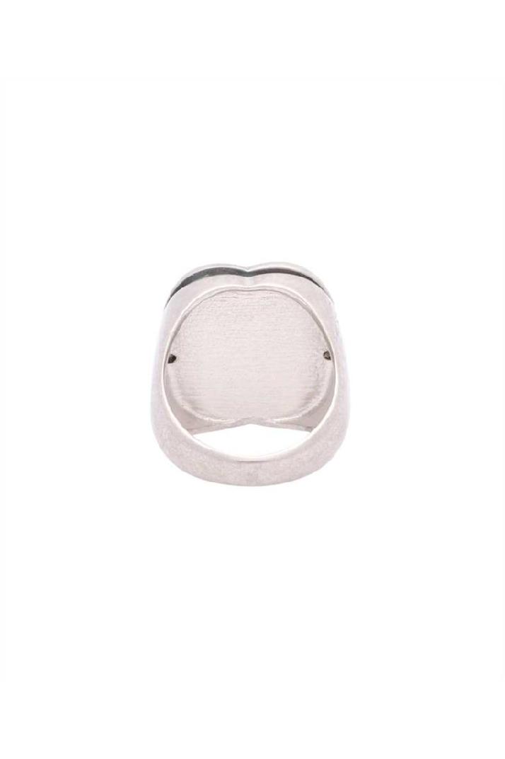 Bally발리 여성 반지 Bally WLJ01K MT007 EMBLEM BRASS METALLIC Ring - Silver