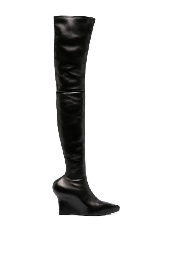 GIVENCHY지방시 여성 부츠 LEATHER OVER THE KNEE HEEL BOOTS
