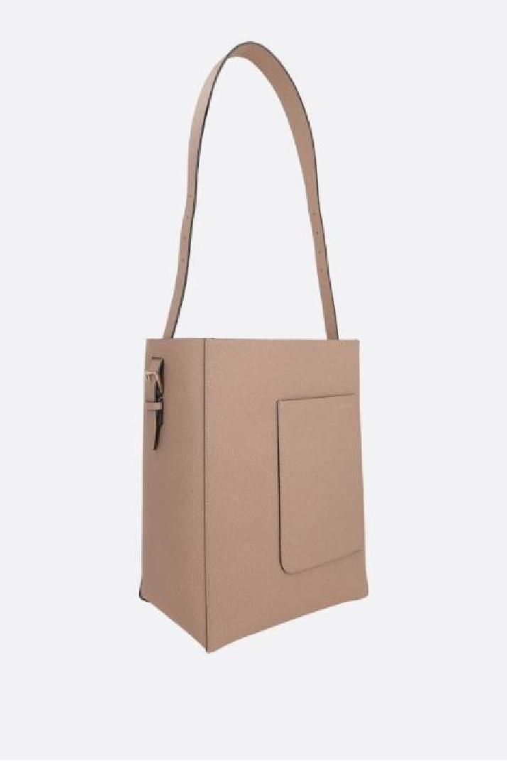 VALEXTRA발렉스트라 여성 숄더백 Soft medium grainy leather bucket bag