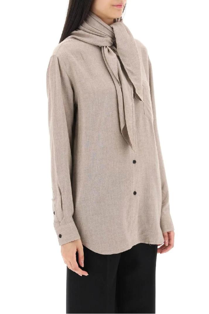 TOTEME토템 여성 셔츠 블라우스 scarf collar shirt