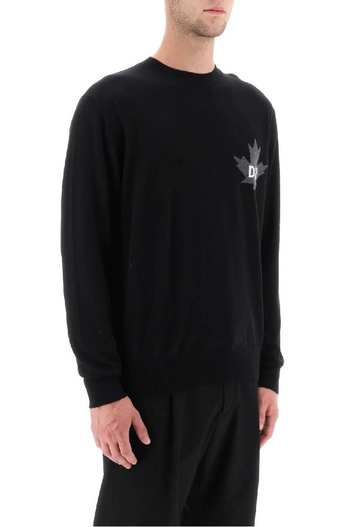 DSQUARED2디스퀘어드 2 남성 스웨터 d2 leaf wool sweater