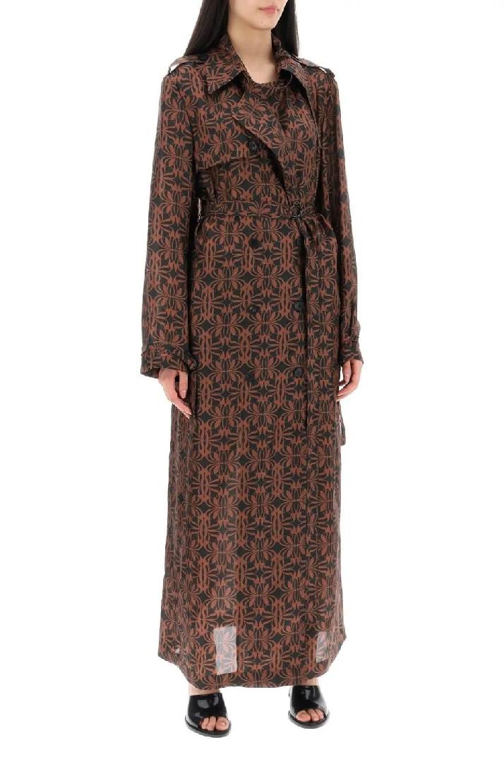 DRIES VAN NOTEN드리스반노튼 여성 트렌치코트 renwicks printed silk dust coat