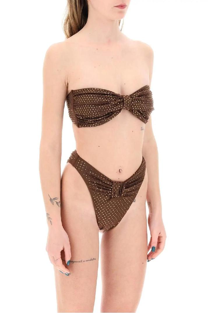 SELF PORTRAIT셀프 포트레이트 여성 수영복 strapless bikini top with rhin