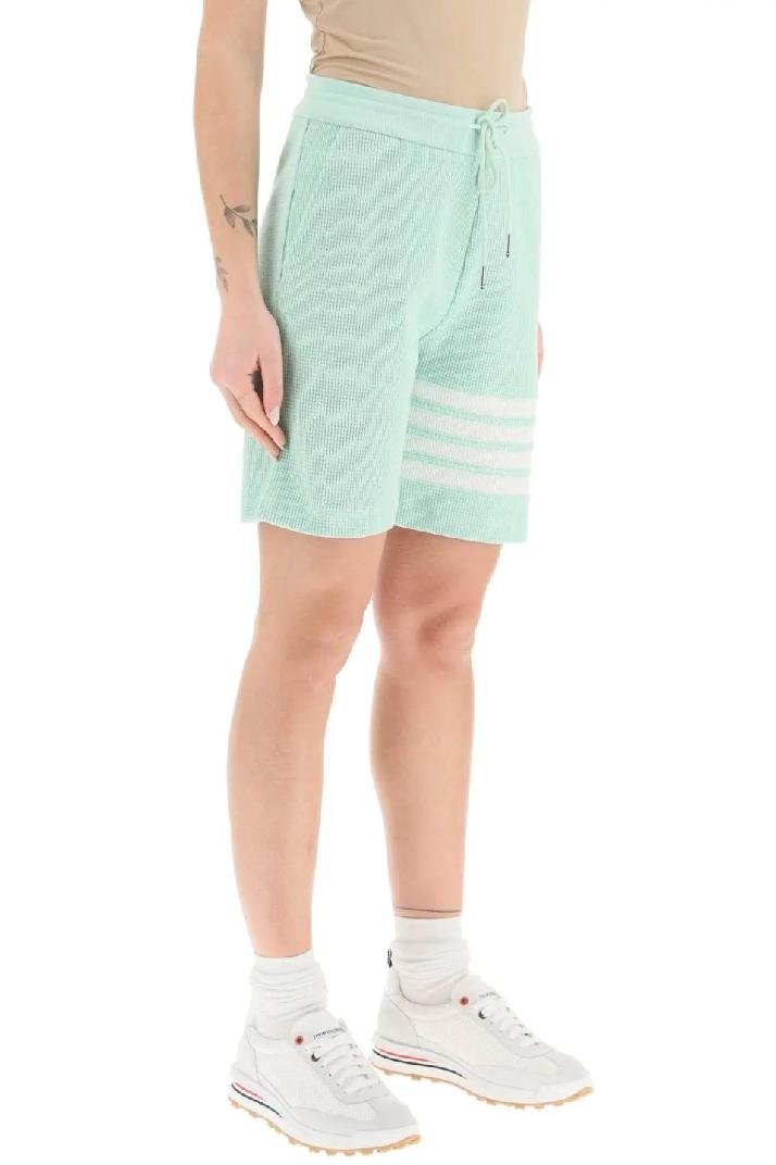 THOM BROWNE톰브라운 여성 숏팬츠 4-bar shorts in waffle jersey