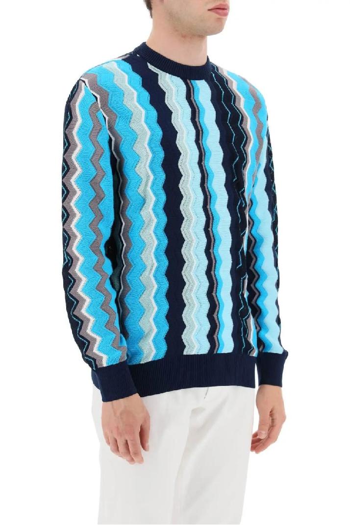 MISSONI미쏘니 남성 스웨터 zigzag sweater