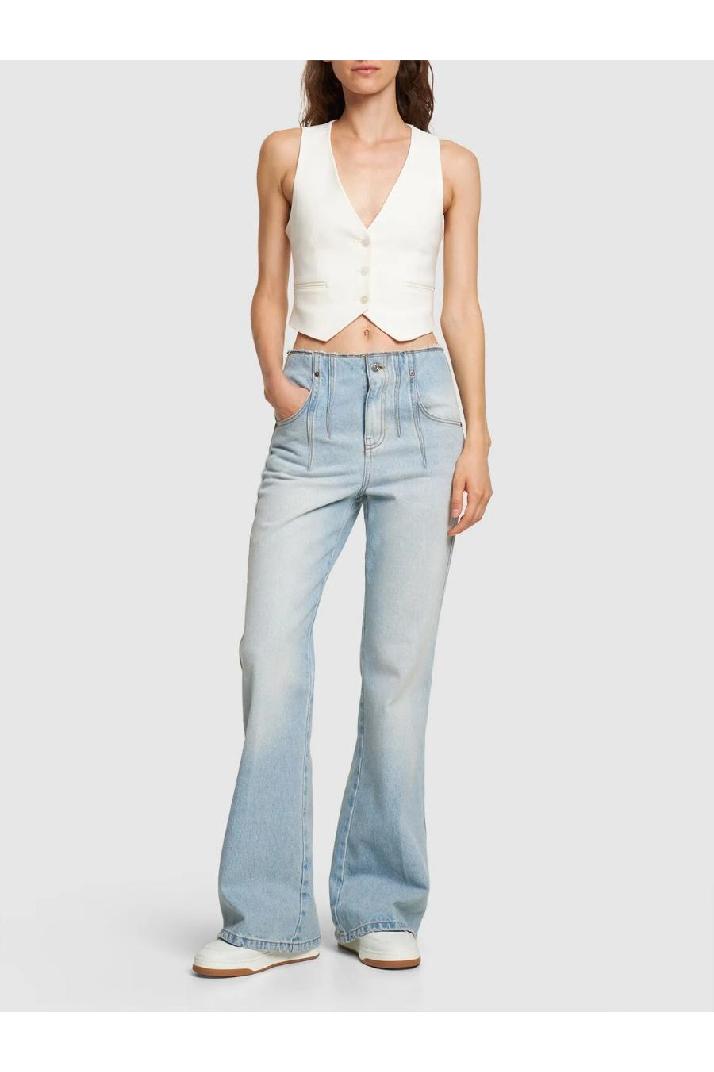 Victoria Beckham빅토리아베컴 여성 청바지 High rise flared cotton jeans