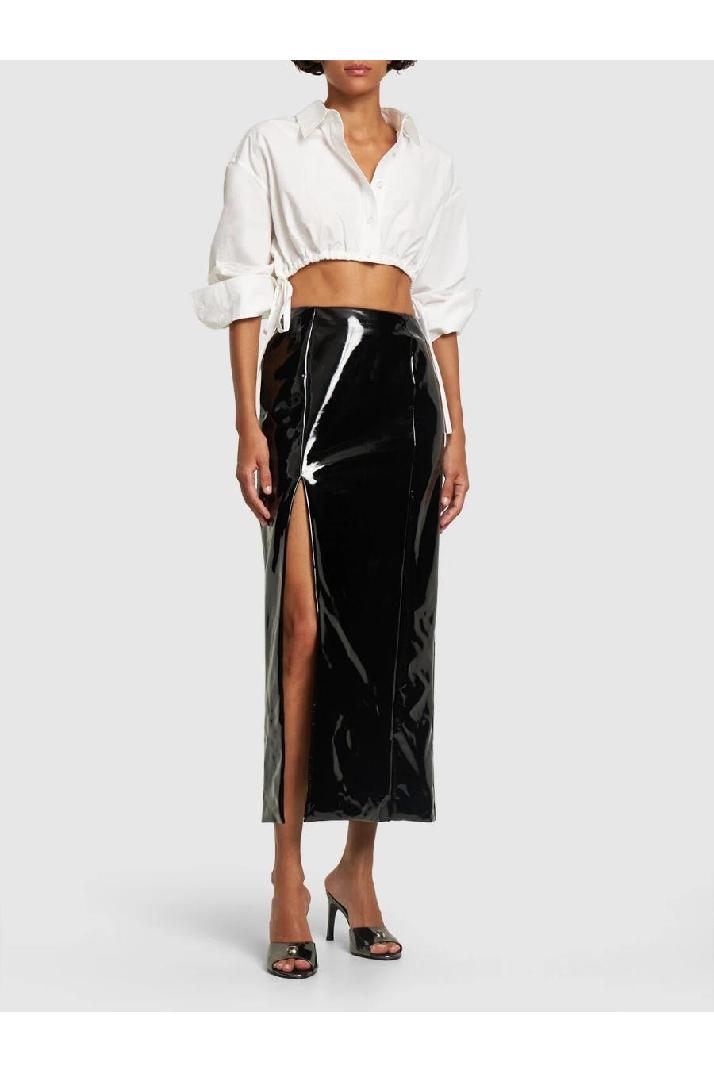GCDSGCDS 여성 스커트 Vinyl long skirt w/ side slit