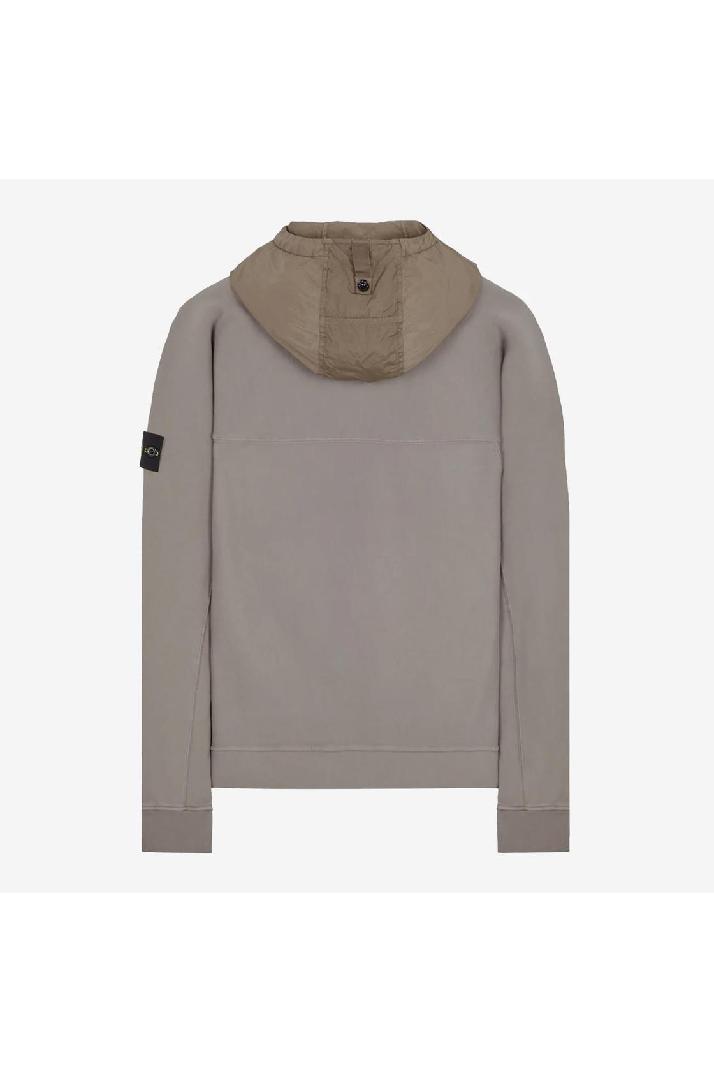 STONE ISLAND스톤아일랜드 남성 맨투맨 후드 Stone Island Nylon Details Hooded Full Zip Sweatshirt