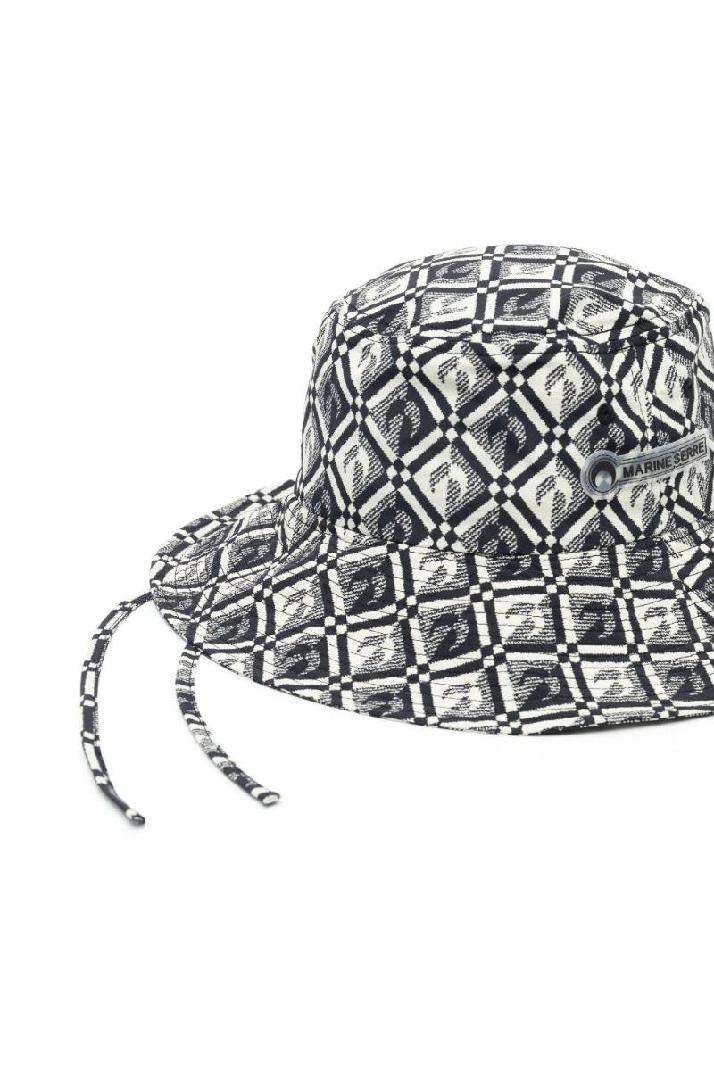 MARINE SERRE마린 세르 남성 모자 MOON PRINT BUCKET HAT