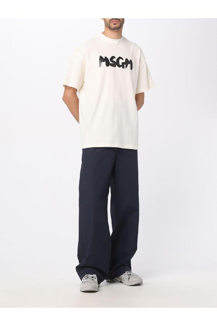 MsgmMSGM 남성 티셔츠 Msgm cotton t-shirt with logo