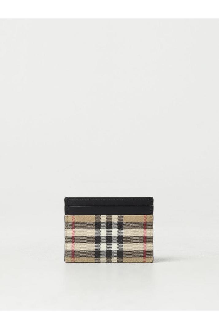 Burberry버버리 여성 지갑 Burberry credit card holder in leather and coated cotton