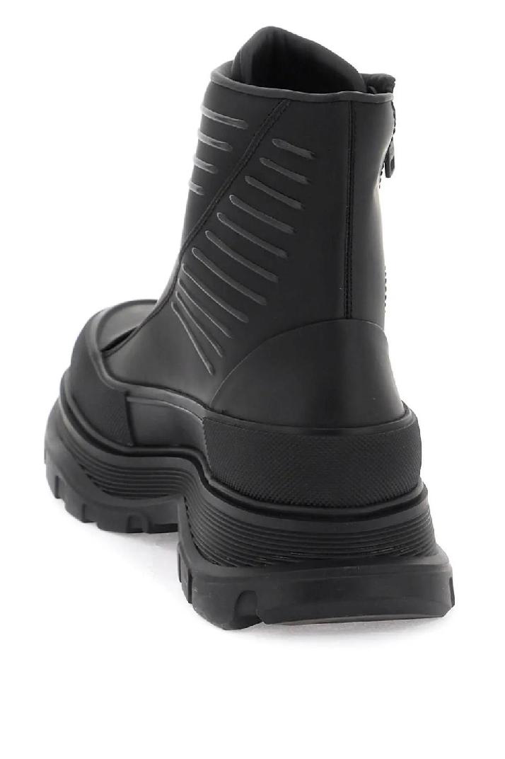 ALEXANDER MCQUEEN알렉산더맥퀸 남성 첼시부츠 rubberized fabric tread slick ankle boots