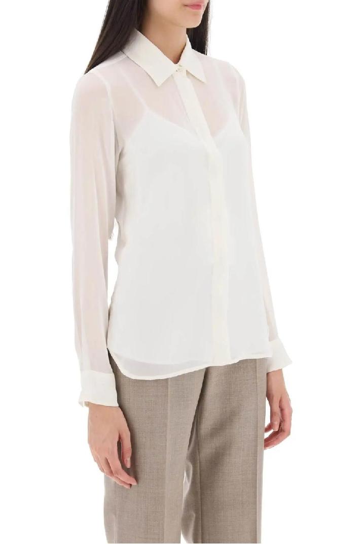MAX MARA막스마라 여성 셔츠 블라우스 &#039;manche&#039; silk georgette shirt