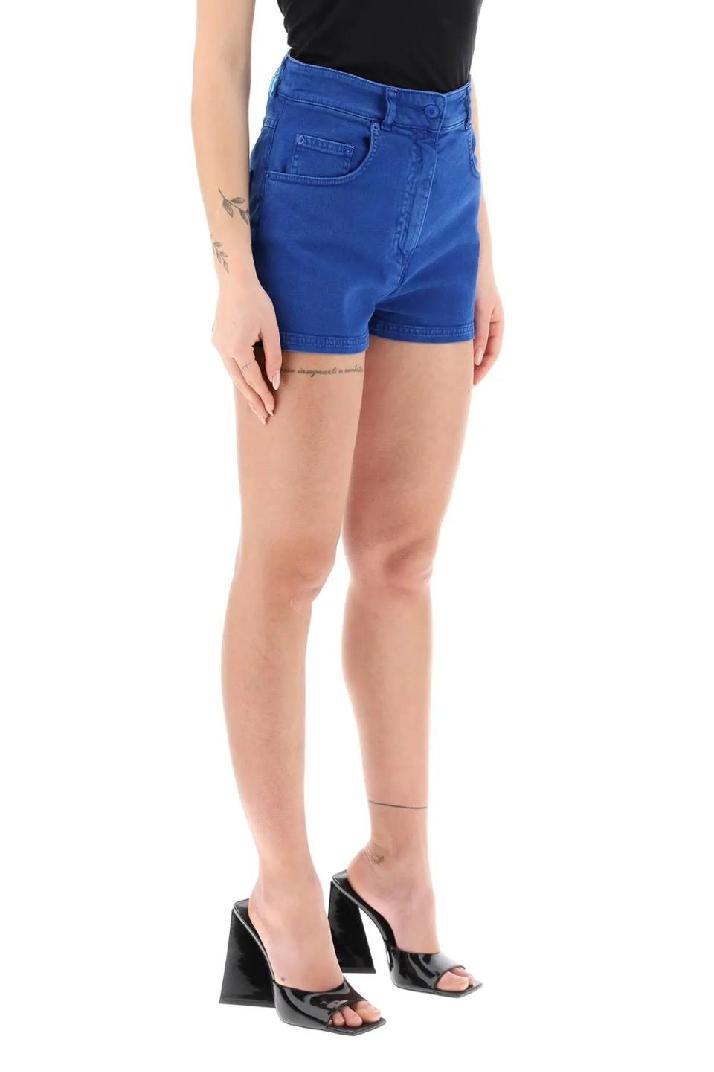 MOSCHINO모스키노 여성 숏팬츠 garment dyed denim shorts