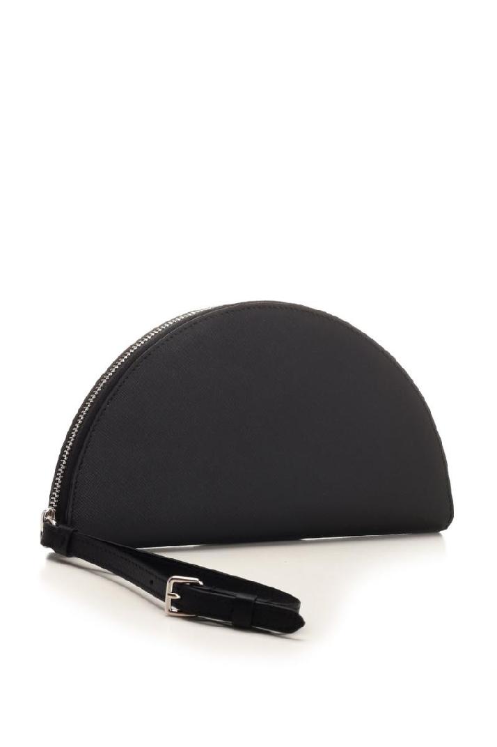 Maison Margiela메종 마르지엘라 여성 클러치백 Micro crescent clutch bag in black leather
