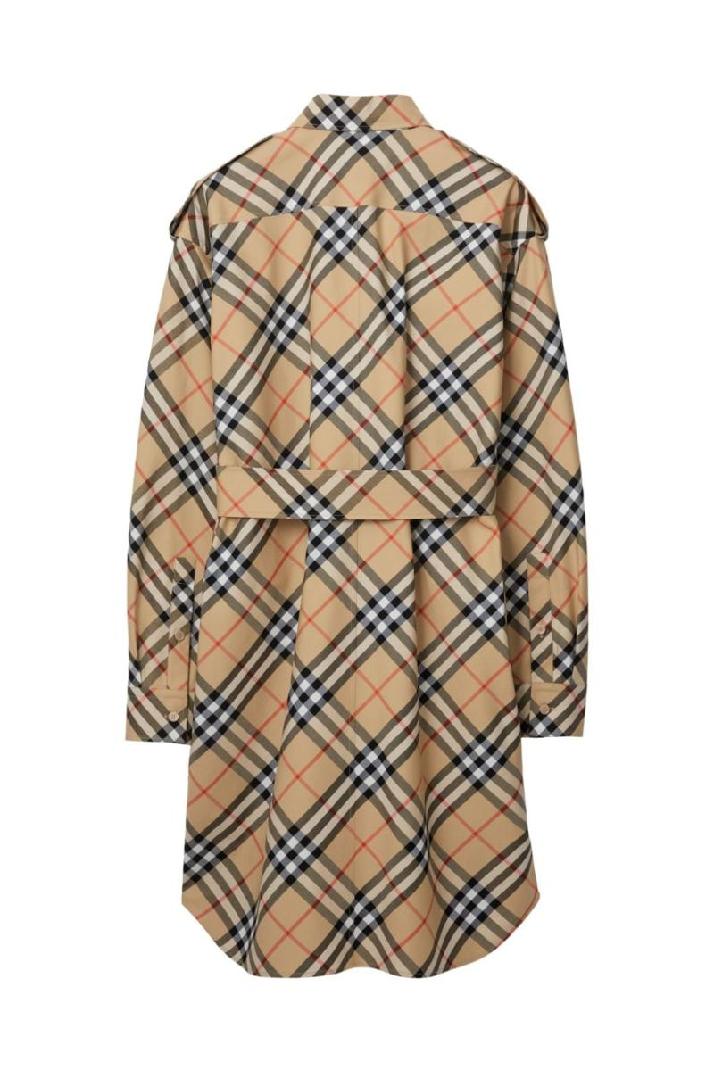 BURBERRY버버리 여성 원피스 CHECK MOTIV COTTON SHIRT DRESS
