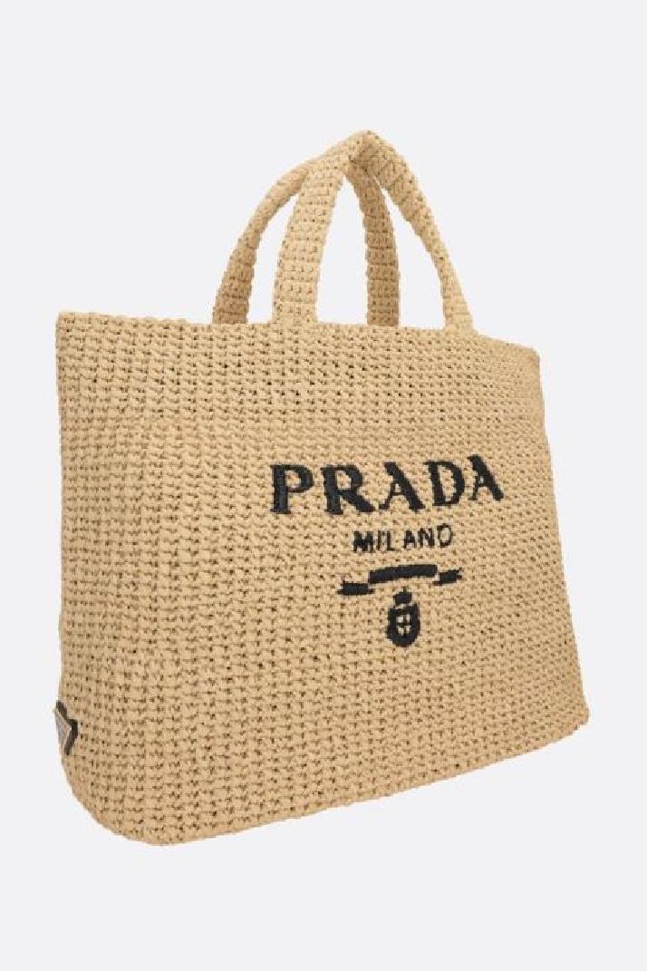 PRADA프라다 여성 토트백 synthetic raffia shopping bag