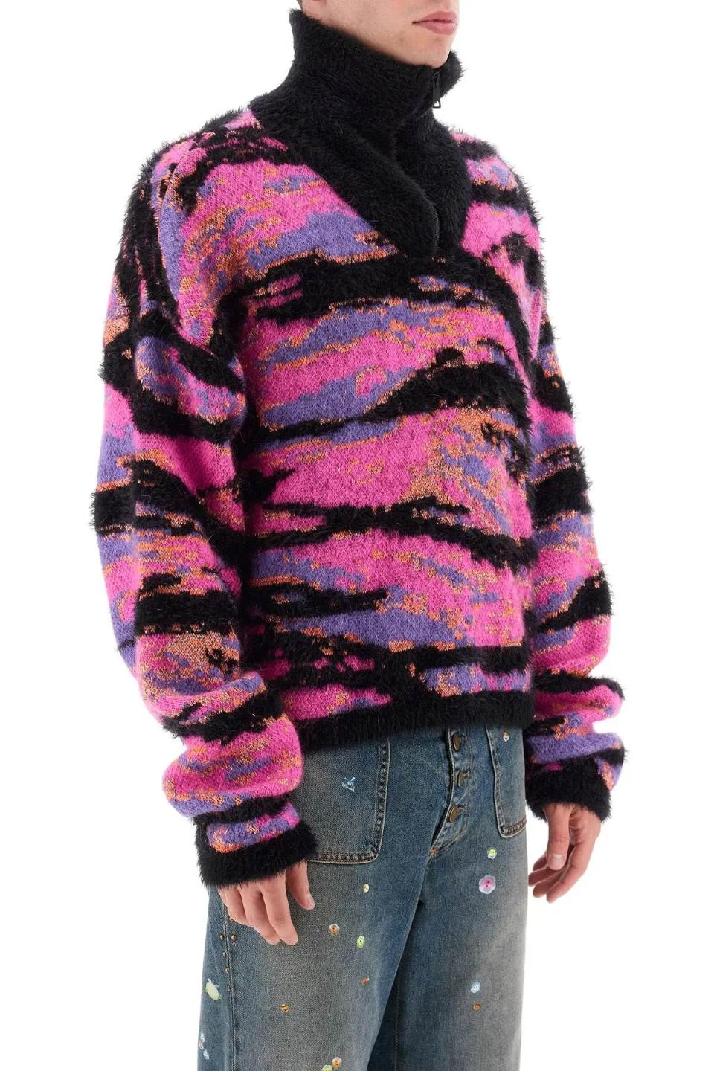 ERL이알엘 남성 스웨터 jacquard turtleneck sweater