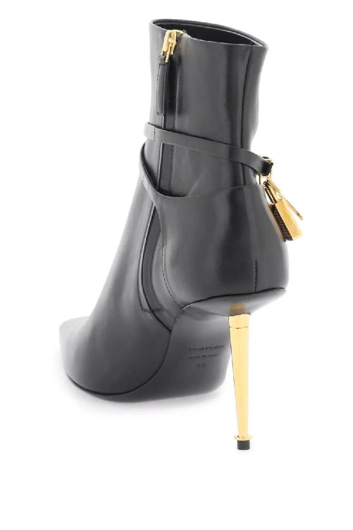 TOM FORD톰포드 여성 부츠 leather ankle boots with padlock