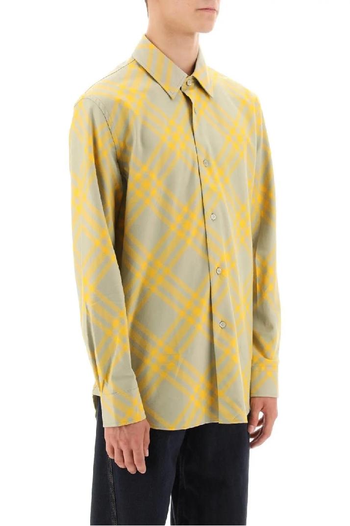 BURBERRY버버리 남성 셔츠 flannel shirt with check motif