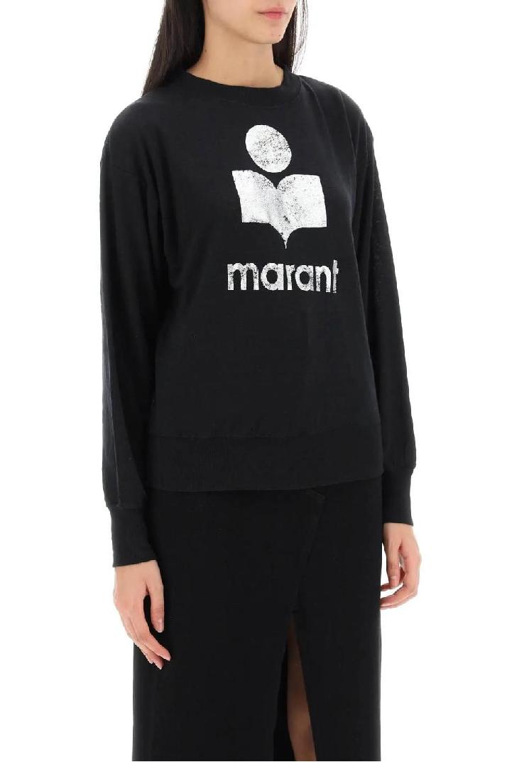 ISABEL MARANT ETOILE이자벨마랑에뚜왈 여성 티셔츠 klowia t-shirt with metallic logo print