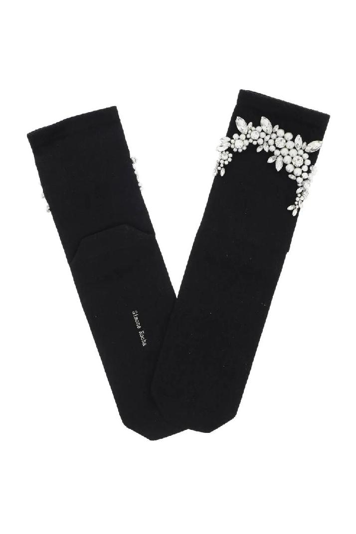 SIMONE ROCHA시몬로샤 여성 양말 socks with pearls and crystals
