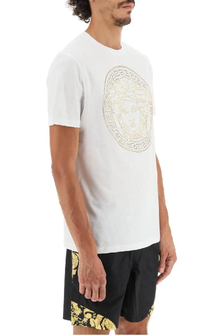 VERSACE베르사체 남성 티셔츠 medusa-studded taylor fit t-shirt