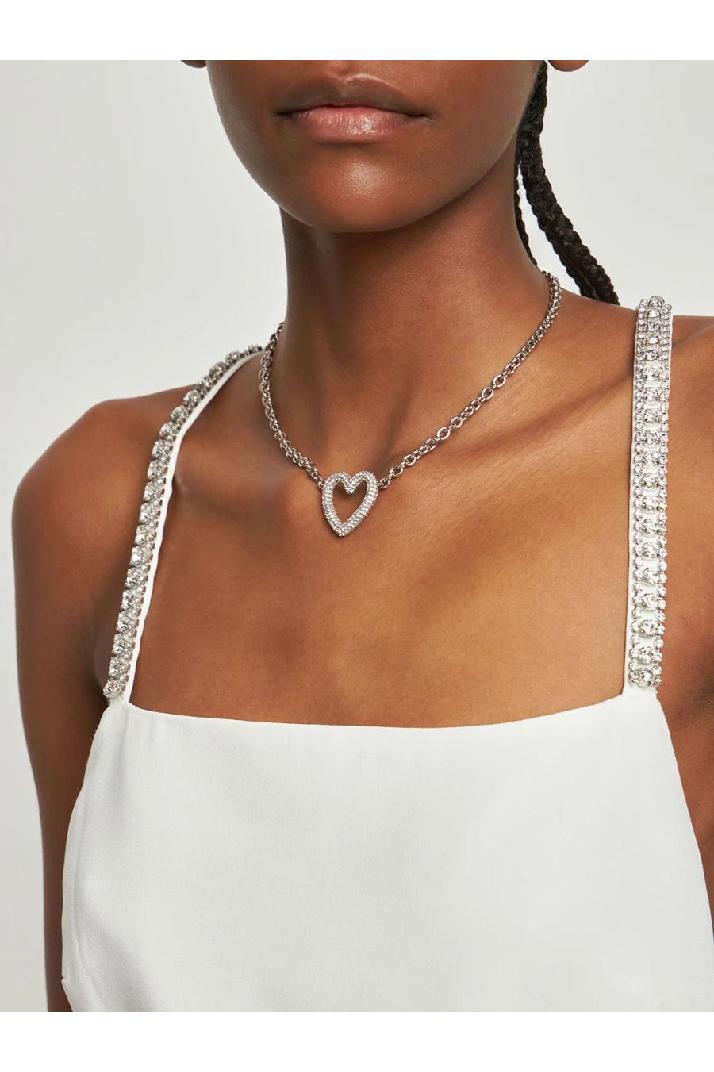 Mach &amp; Mach 여성 목걸이 Single crystal heart collar necklace