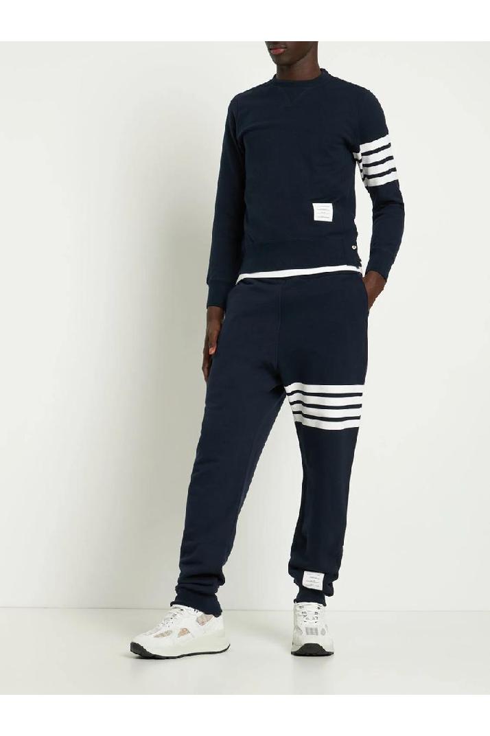 Thom Browne톰브라운 남성 맨투맨 Intarsia stripes cotton sweatshirt