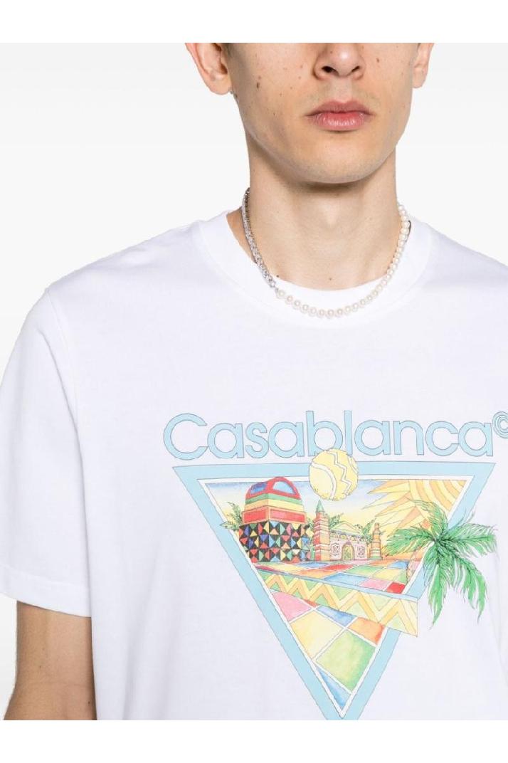 CASABLANCA카사블랑카 남성 티셔츠 LOGO ORGANIC COTTON T-SHIRT