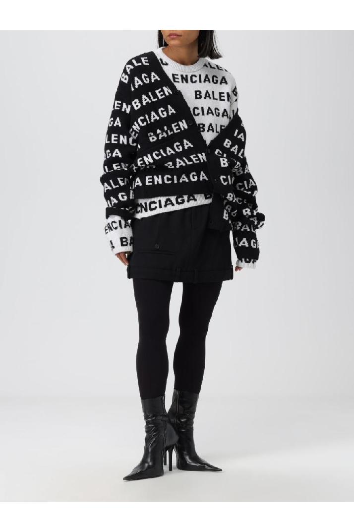 Balenciaga발렌시아가 여성 스웨터 Balenciaga sweater in wool blend with all-over logo